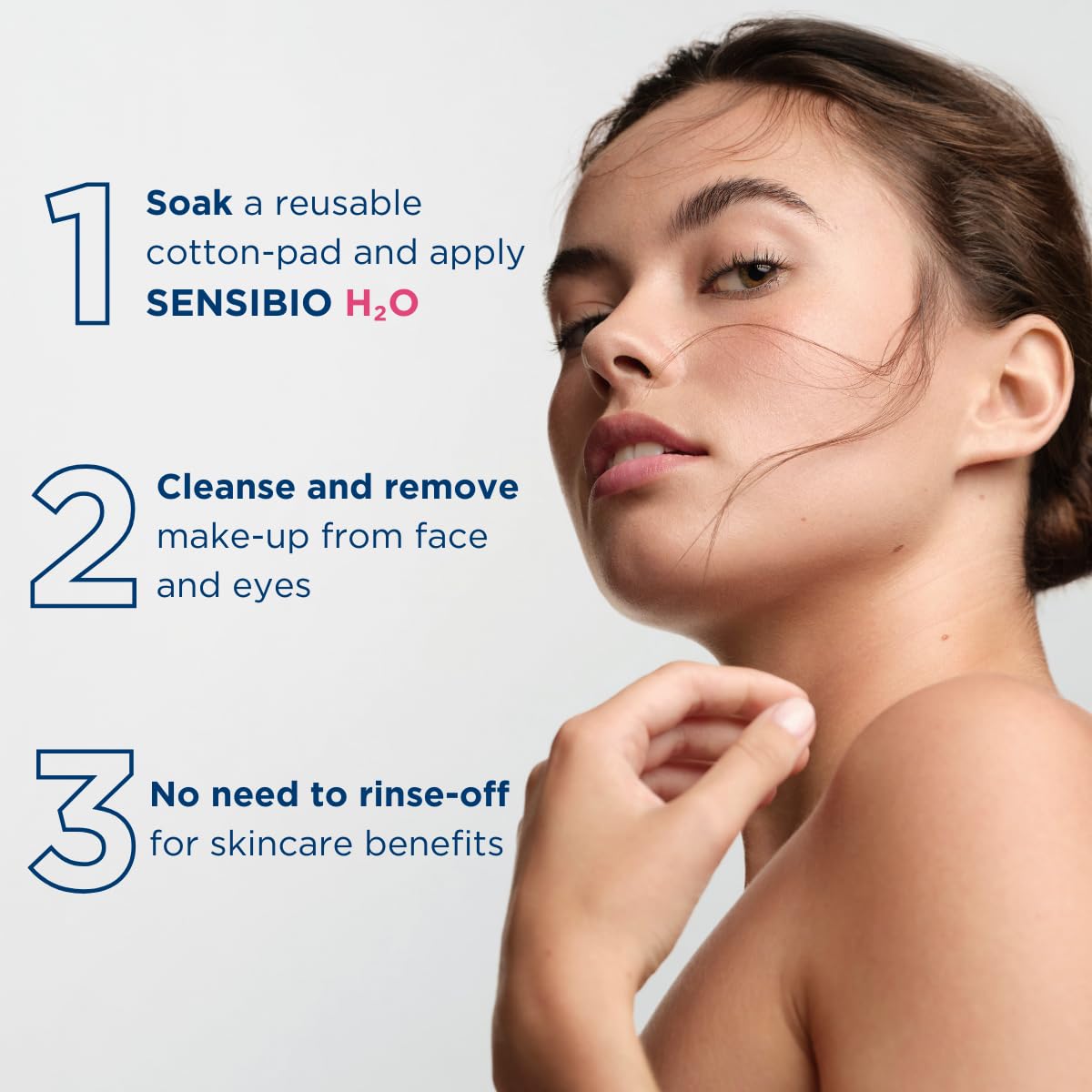 Bioderma Sensibio H2O ingredient focus illustrating micellar action benefit