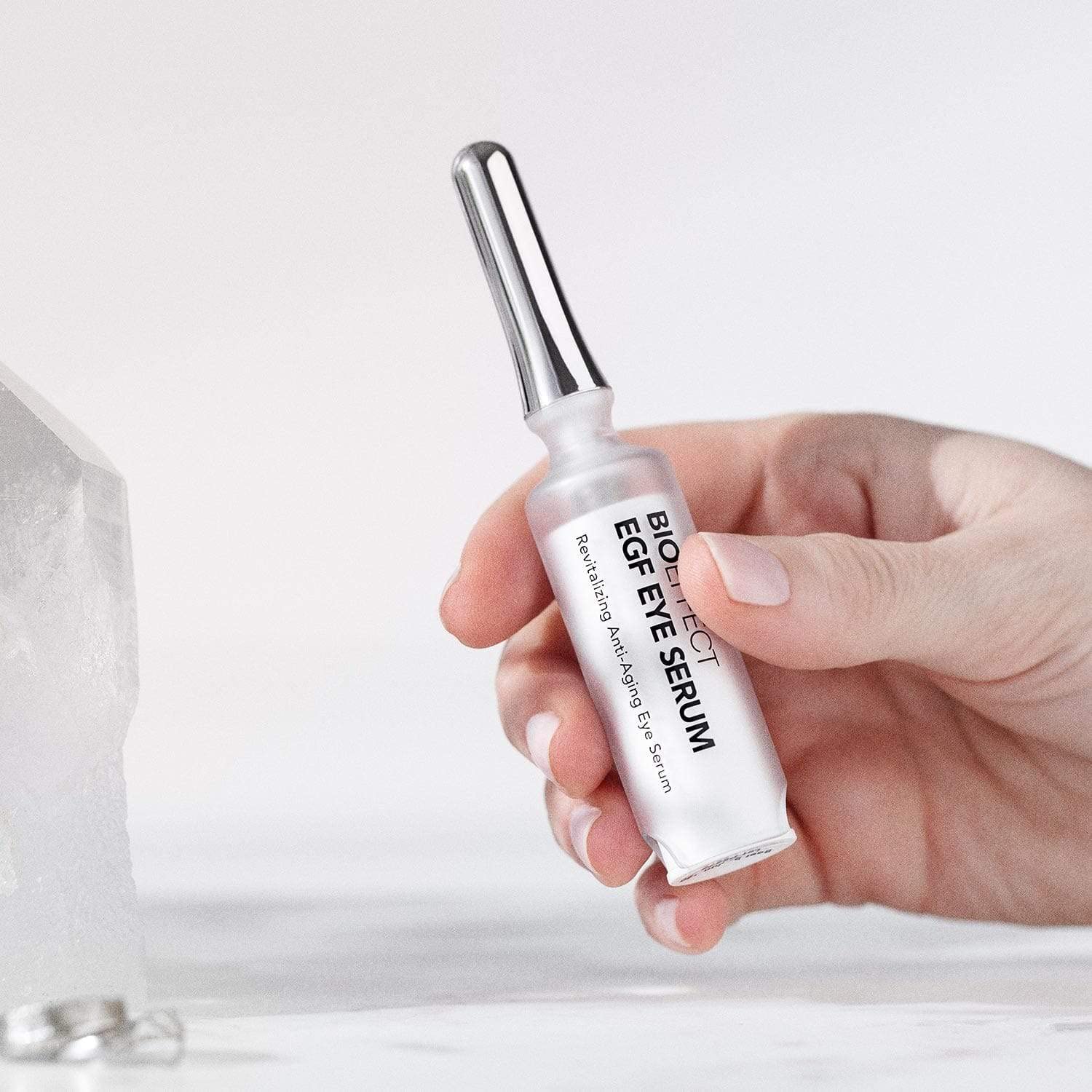 BIOEFFECT EGF Eye Serum barley EGF supports natural collagen around the eyes.