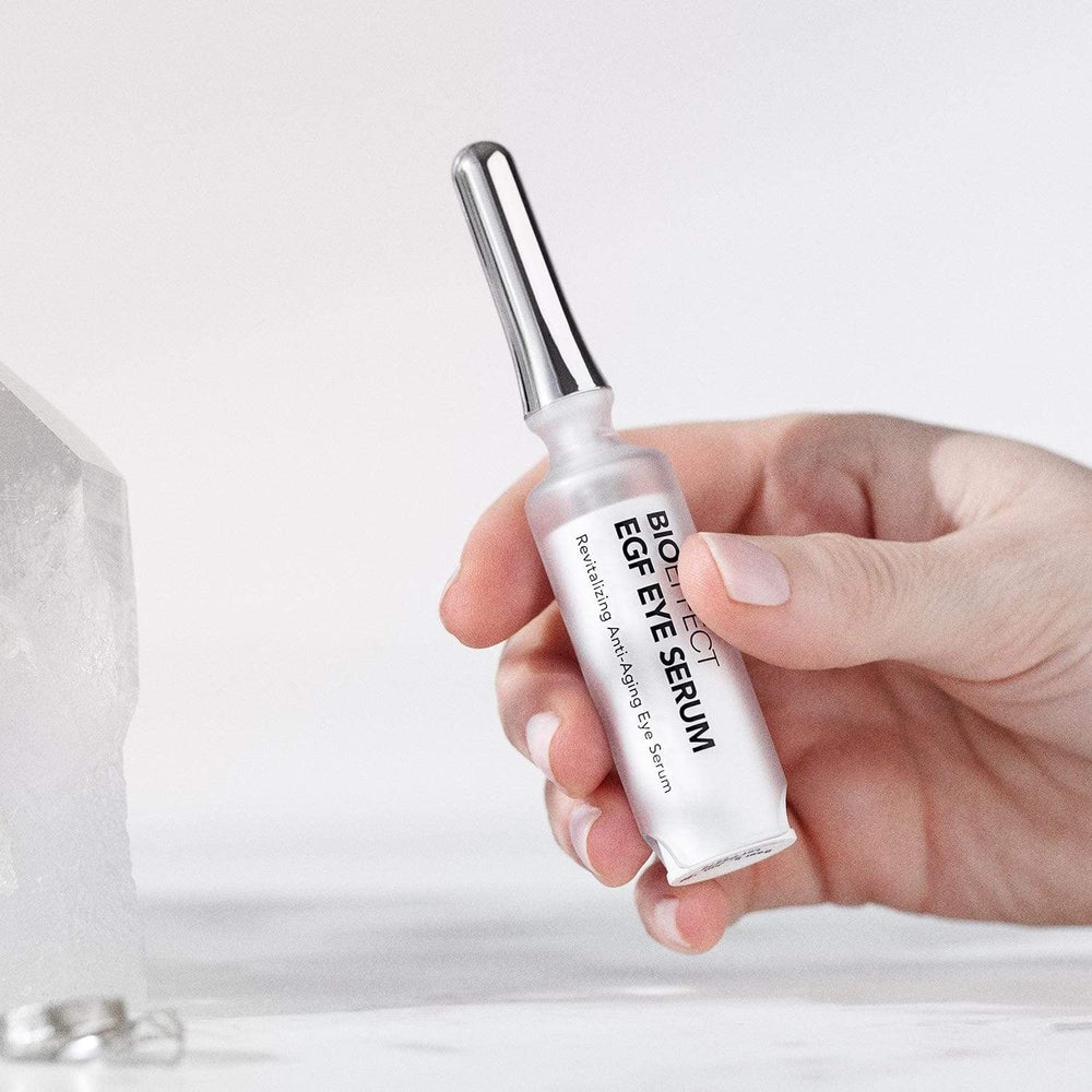 BIOEFFECT EGF Eye Serum barley EGF supports natural collagen around the eyes.