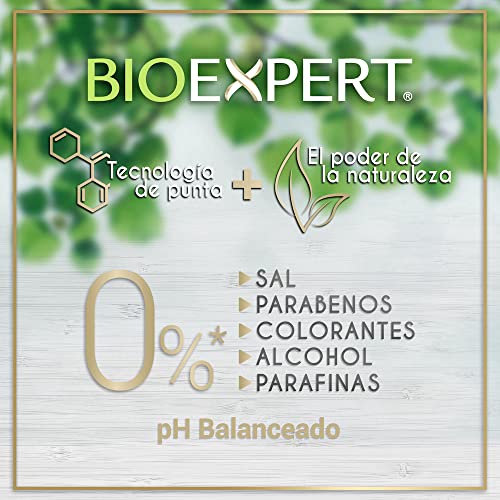 Bioexpert Shampoo cream texture closeup demonstrates rich, non-drying lather