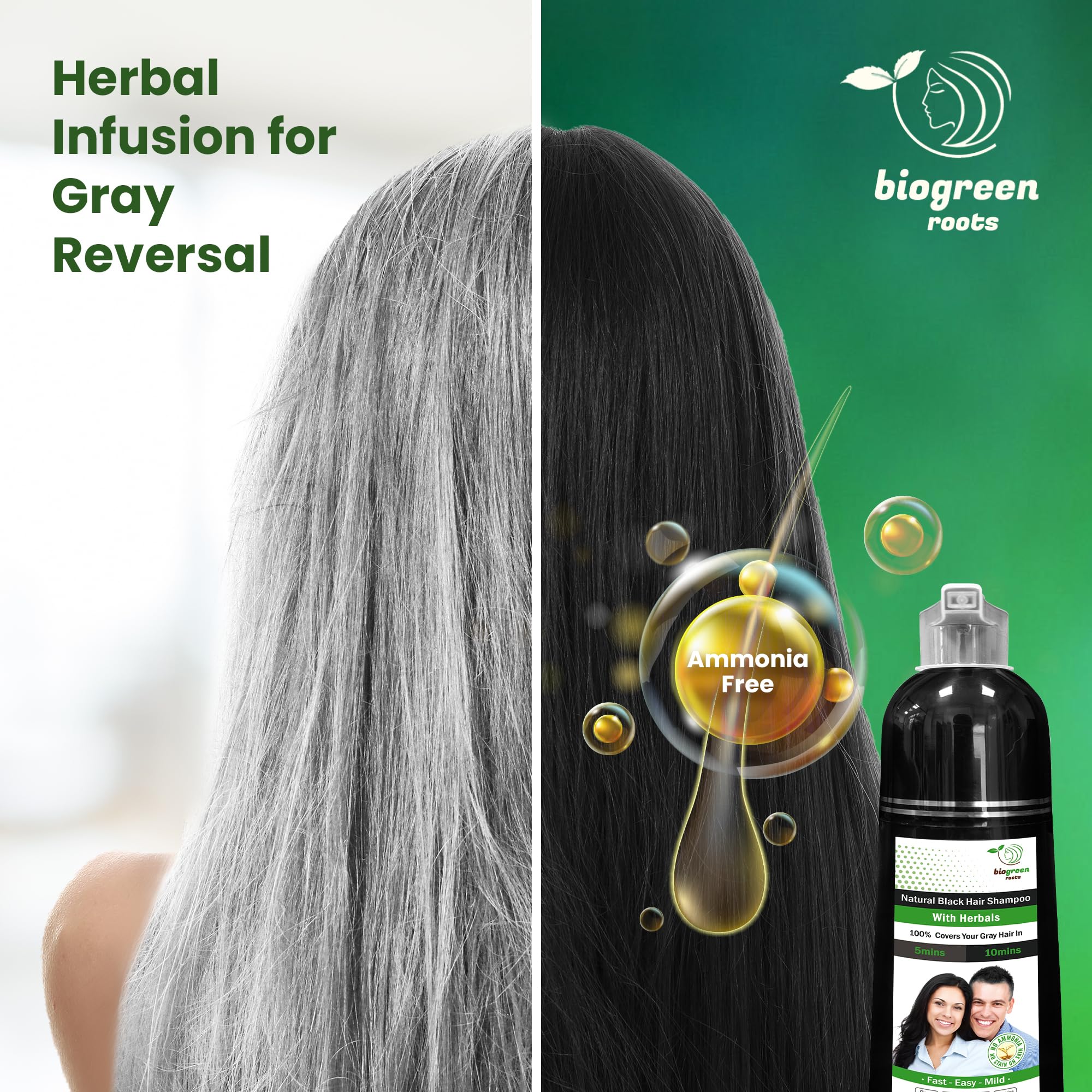 Biogreen Roots gloves included demonstrate easy at-home application and clean-use experience.
