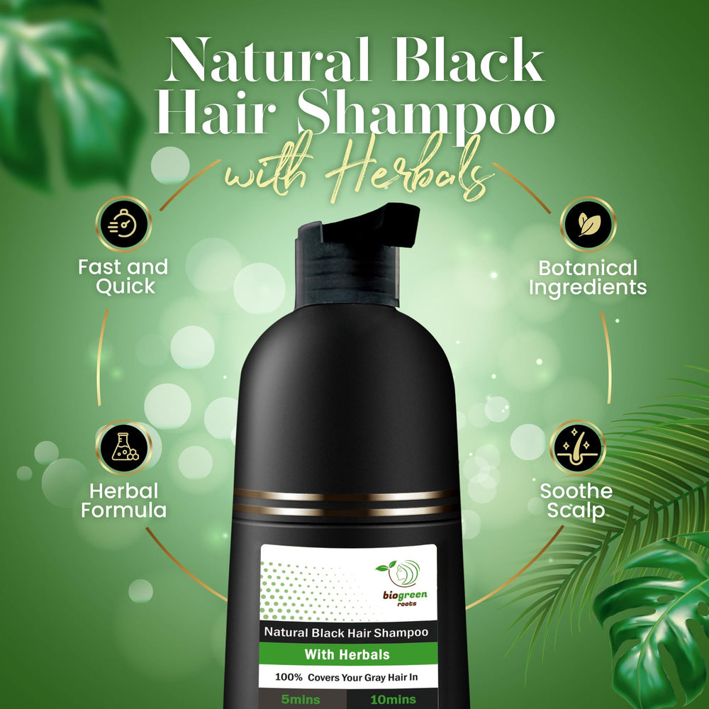 BIOGREEN ROOTS herbal shampoo foam delivering rich lather and color care