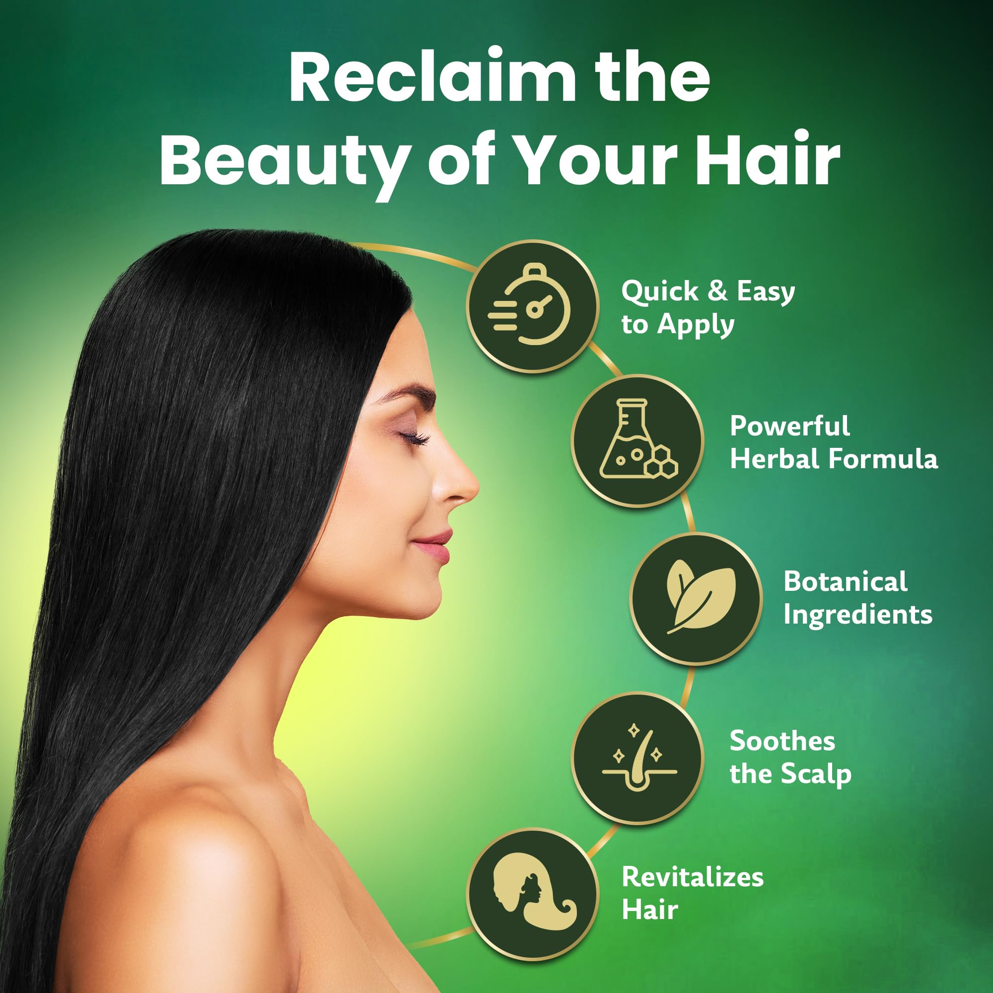 Biogreen Roots paraben-free label close-up emphasizes gentle dye with skin-safe results.
