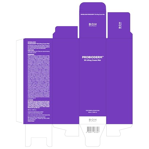 BIOHEAL BOH Probioderm 3D Lifting Cream Mist cap highlights portable hydration.