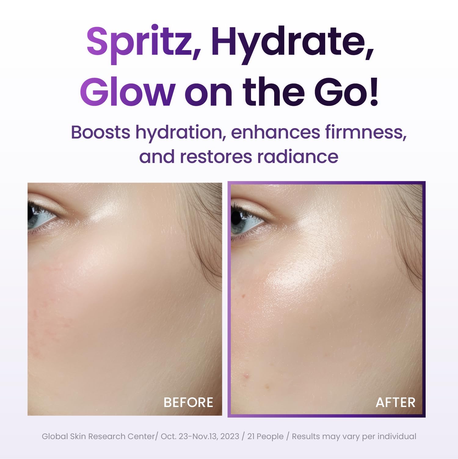 BIOHEAL BOH Probioderm 3D Lifting Cream Mist texture reveals two-layer formula.