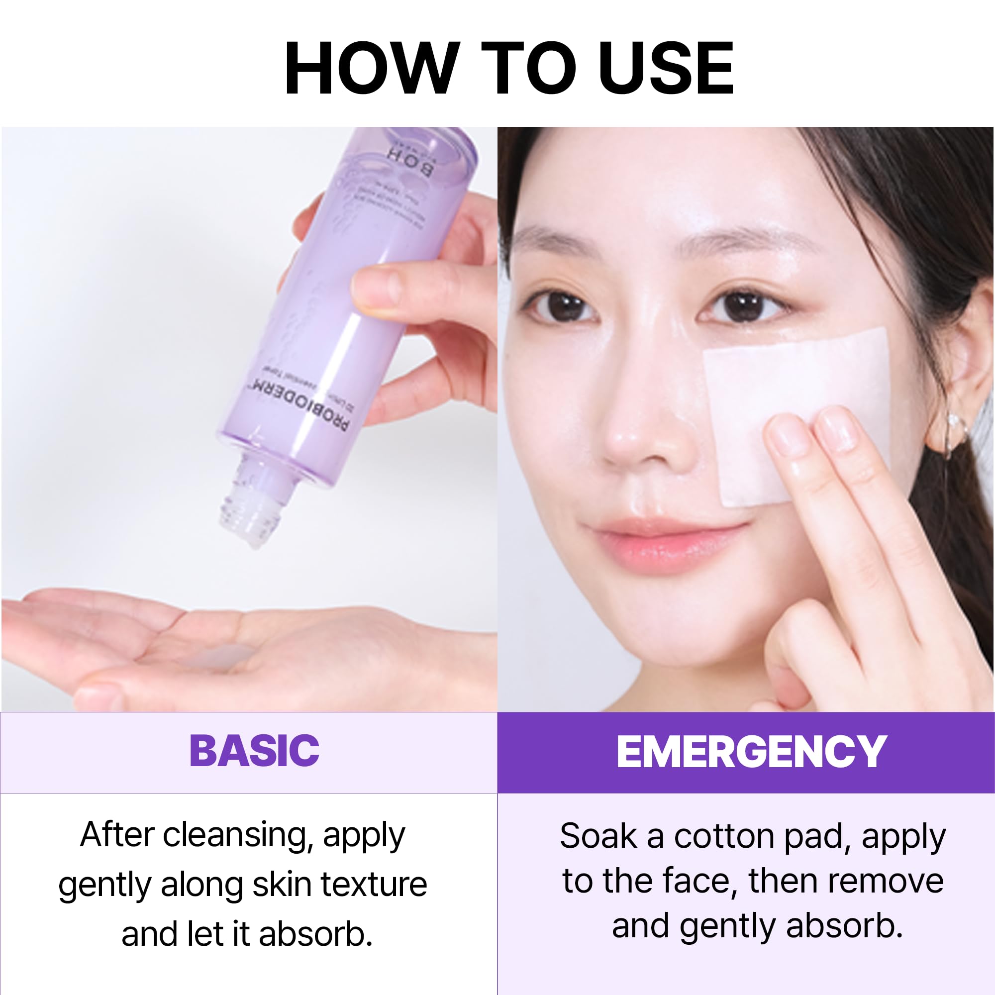 BIOHEAL BOH Probioderm 3D Lifting Toner highlights 17-Peptide Complex for deep hydration.