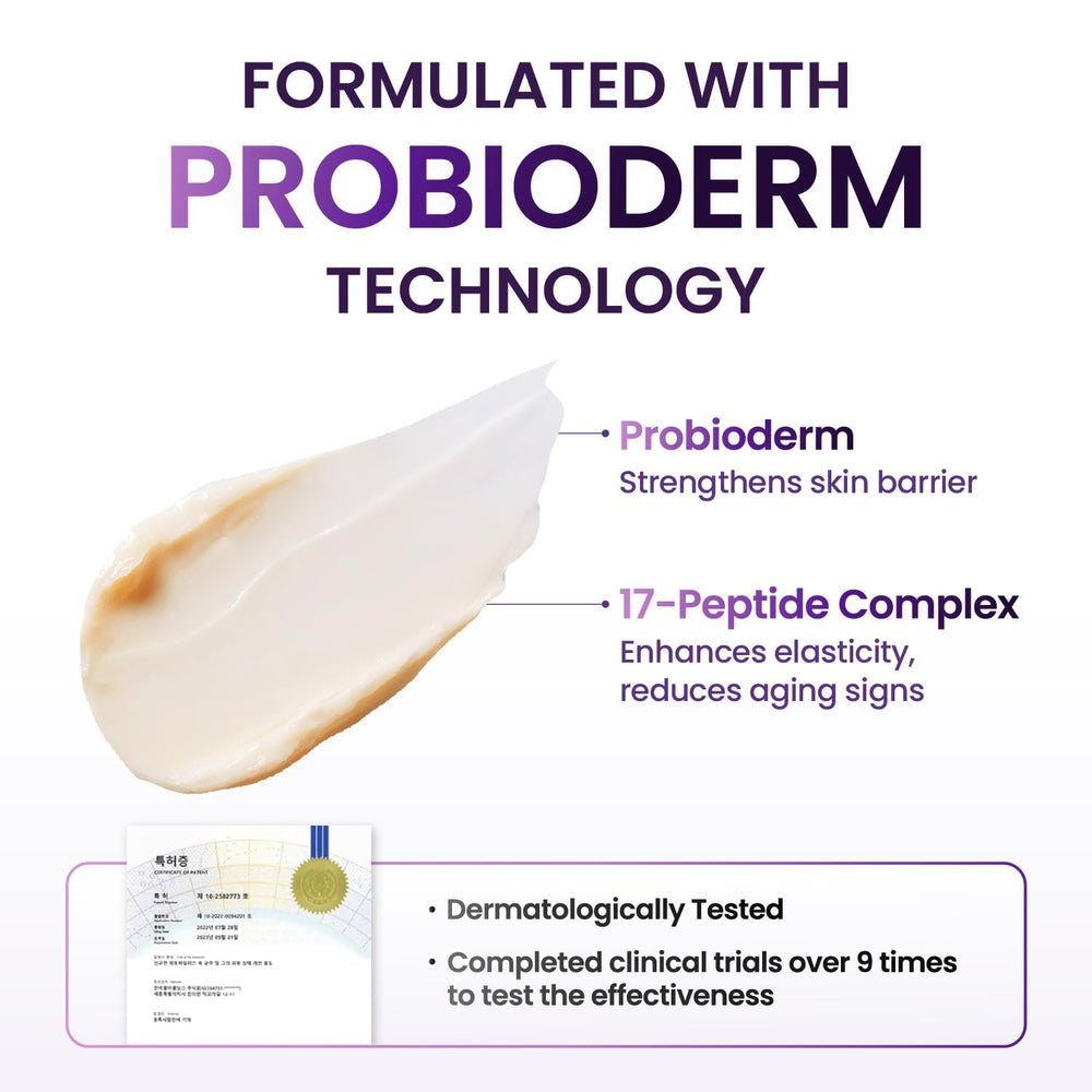BIOHEAL BOH Probioderm box and jar on vanity for skincare routine display.