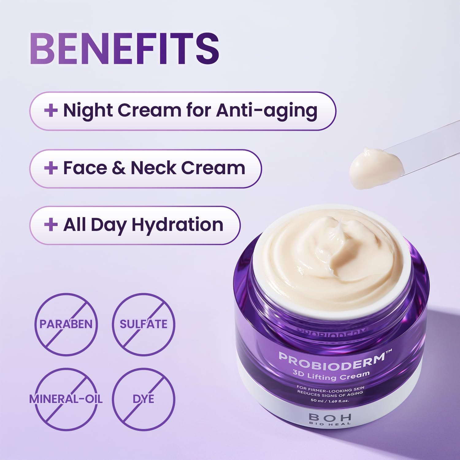 BIOHEAL BOH Probioderm cream dispensing pump for precise use.