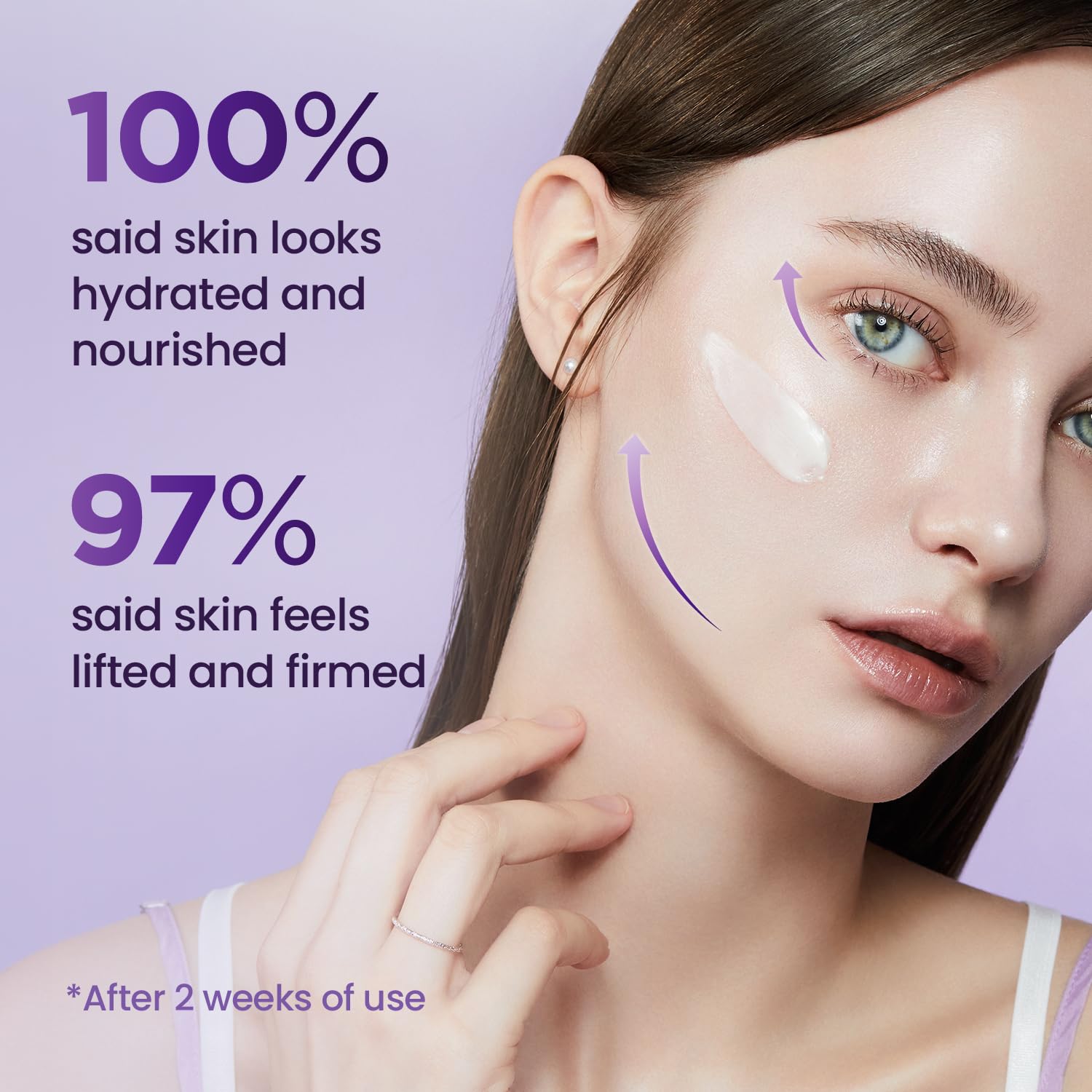 BIOHEAL BOH Probioderm night cream being applied for overnight rejuvenation.