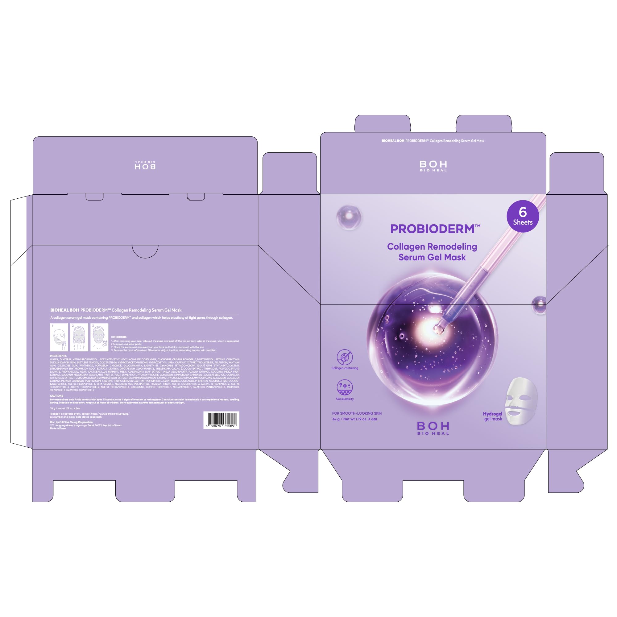 BIOHEAL BOH PROBIODERM packaging 6x34g on display.