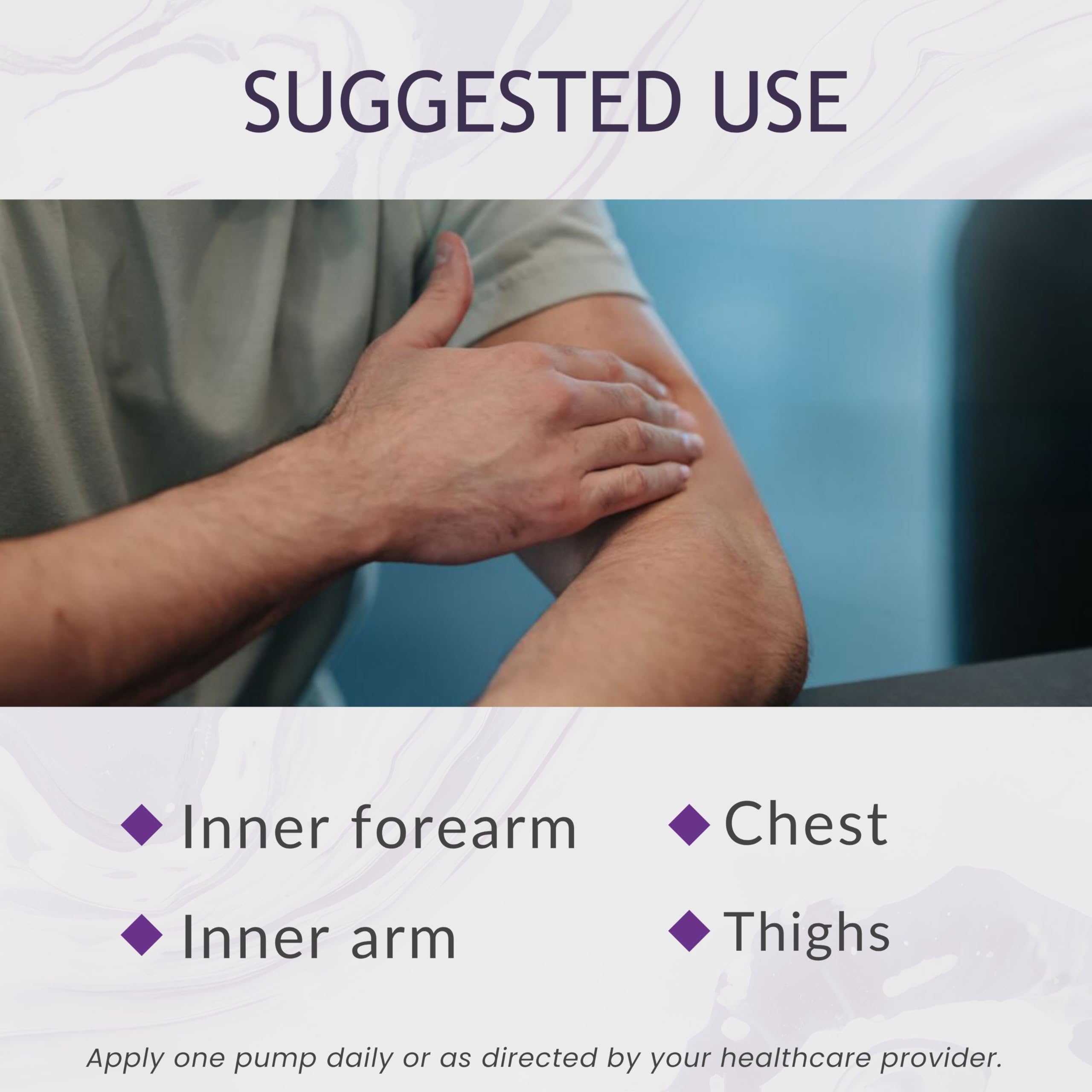 BIOLABS PRO DHEA cream pump dispense showing simple application routine.
