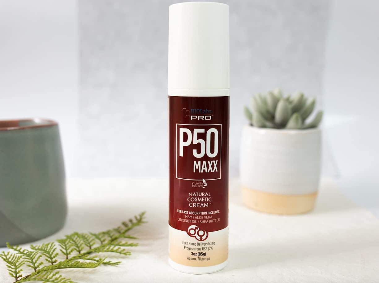 BIOLABS PRO P50 Maxx Cream packaging highlights unscented, all-natural formula.