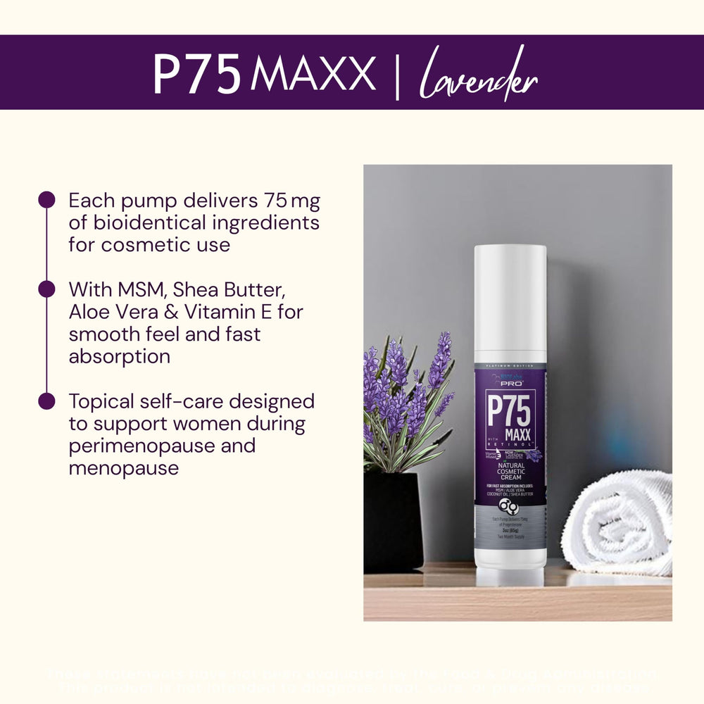 BIOLABS PRO P75 Maxx Pro-Gest ingredients include retinol and Aloe for skin support.