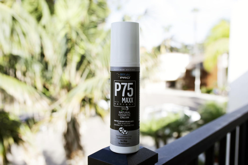 BIOLABS PRO Progest Cream label close-up communicates premium, cruelty-free formulation for wellness routines