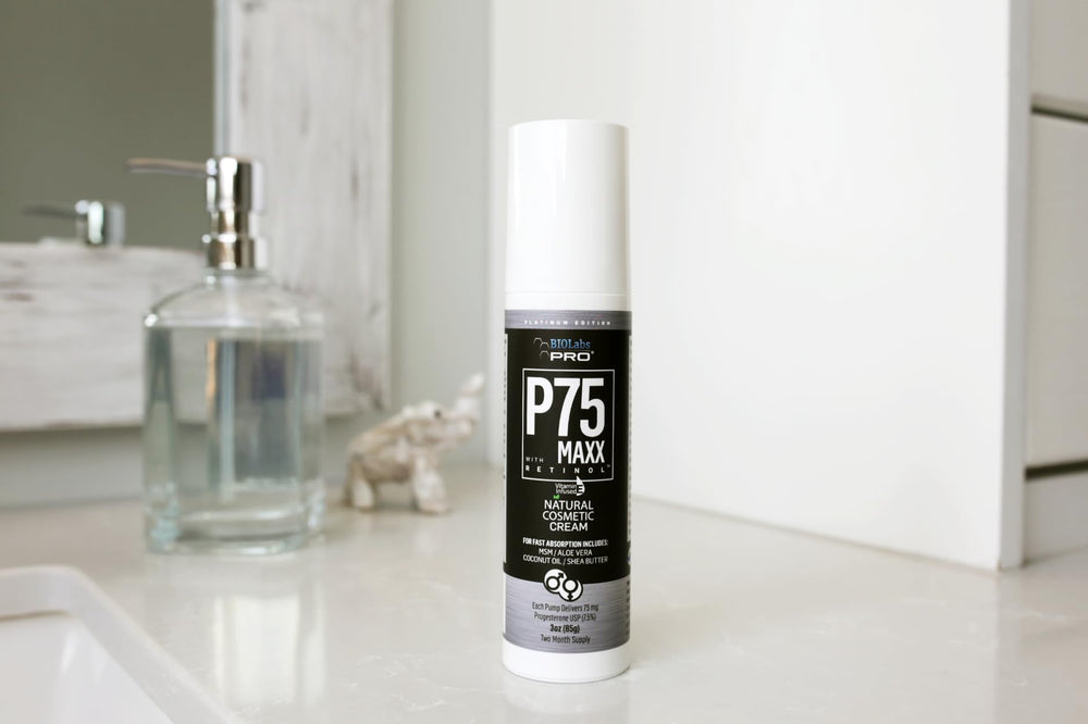 BIOLABS PRO Progest Cream packaging close-up emphasizes clean beauty standards and safe ingredients
