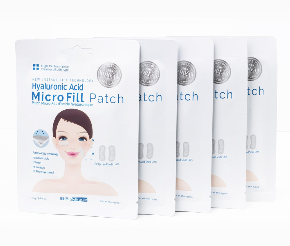 BioMiracle Instant Lift patch front view shows wrinkle-reducing action for smoother skin.