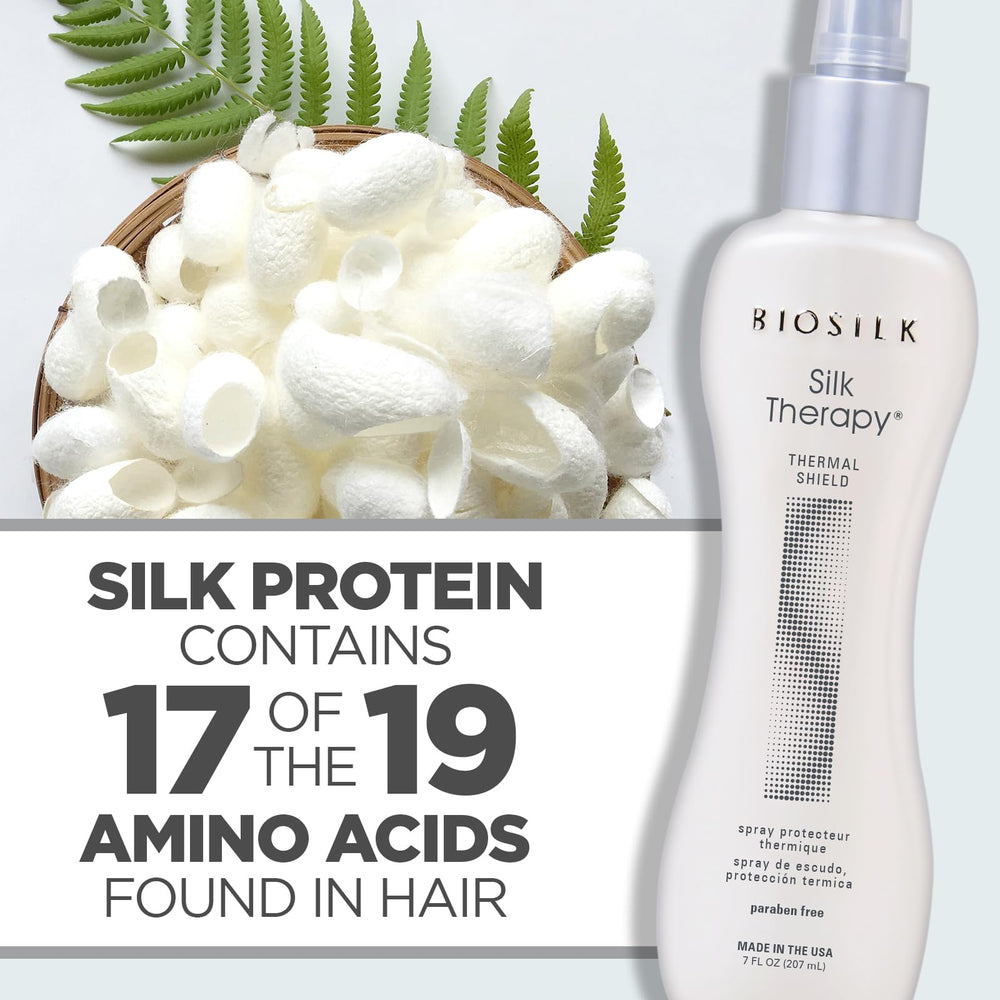BioSilk Hairspray long-lasting-hold depicts all-day styled hair with healthy-looking shine