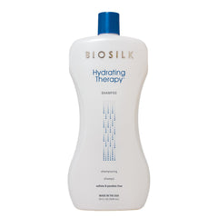 BioSilk Hydrating Shampoo bottle showcases moisture-boosting formula for smooth hair