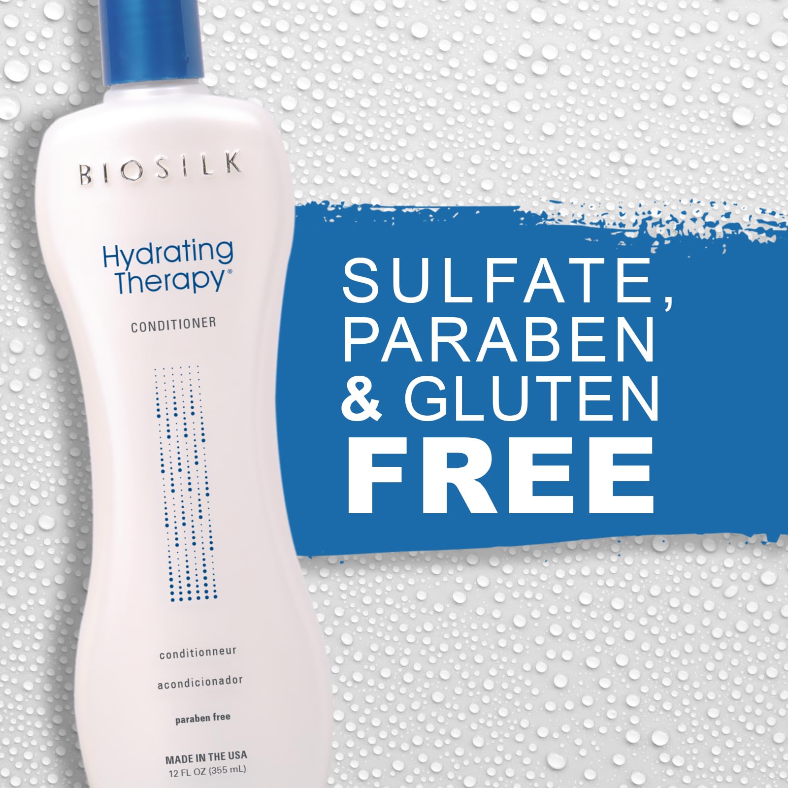 BioSilk maracuja oil quinoa ingredients label highlights hydrating formula