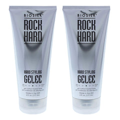 BioSilk Rock Hard Gel 6 oz bottle for strong hold and flexible styling.