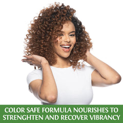BioSilk Silk Therapy Coconut Oil Moisturizing Shampoo on silky, healthy-looking hair after wash.