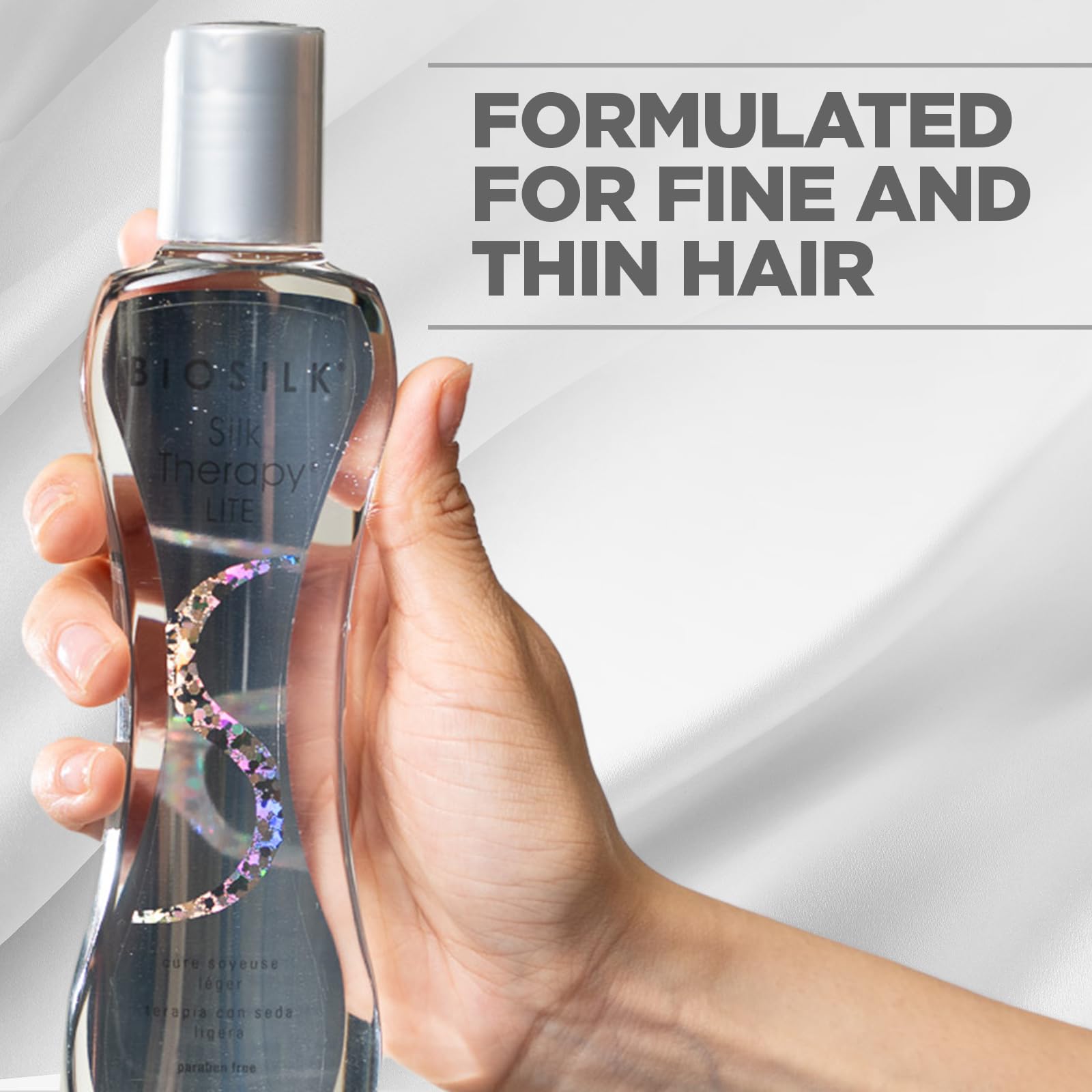BioSilk Silk Therapy Lite aplicación medias puntas para una mayor suavidad