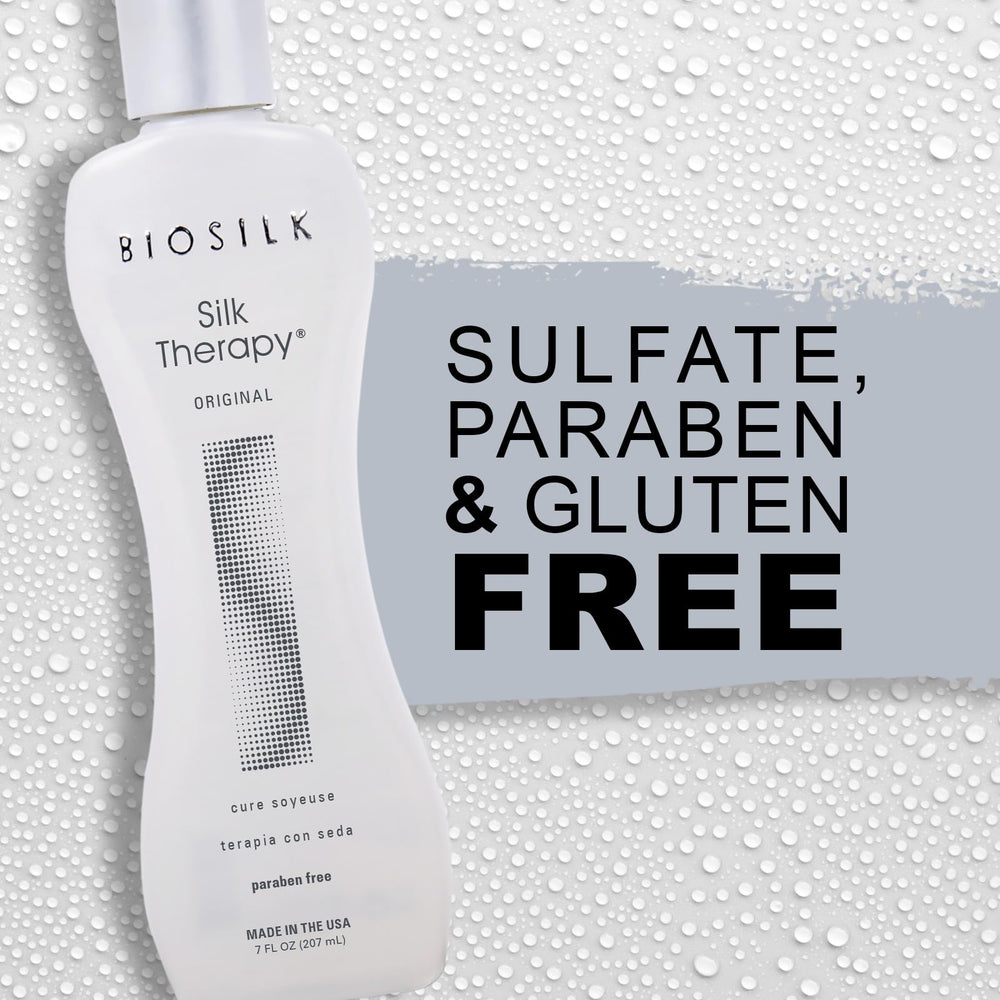 BioSilk Silk Therapy Original cruelty-free label indicates ethical, shampoo-free approach.