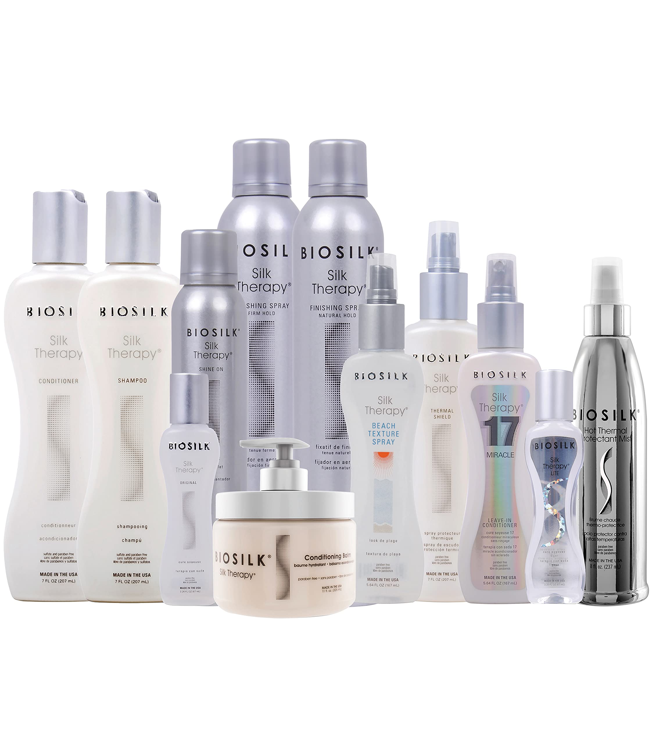 BioSilk Silk Therapy Original hair after application with natural shine