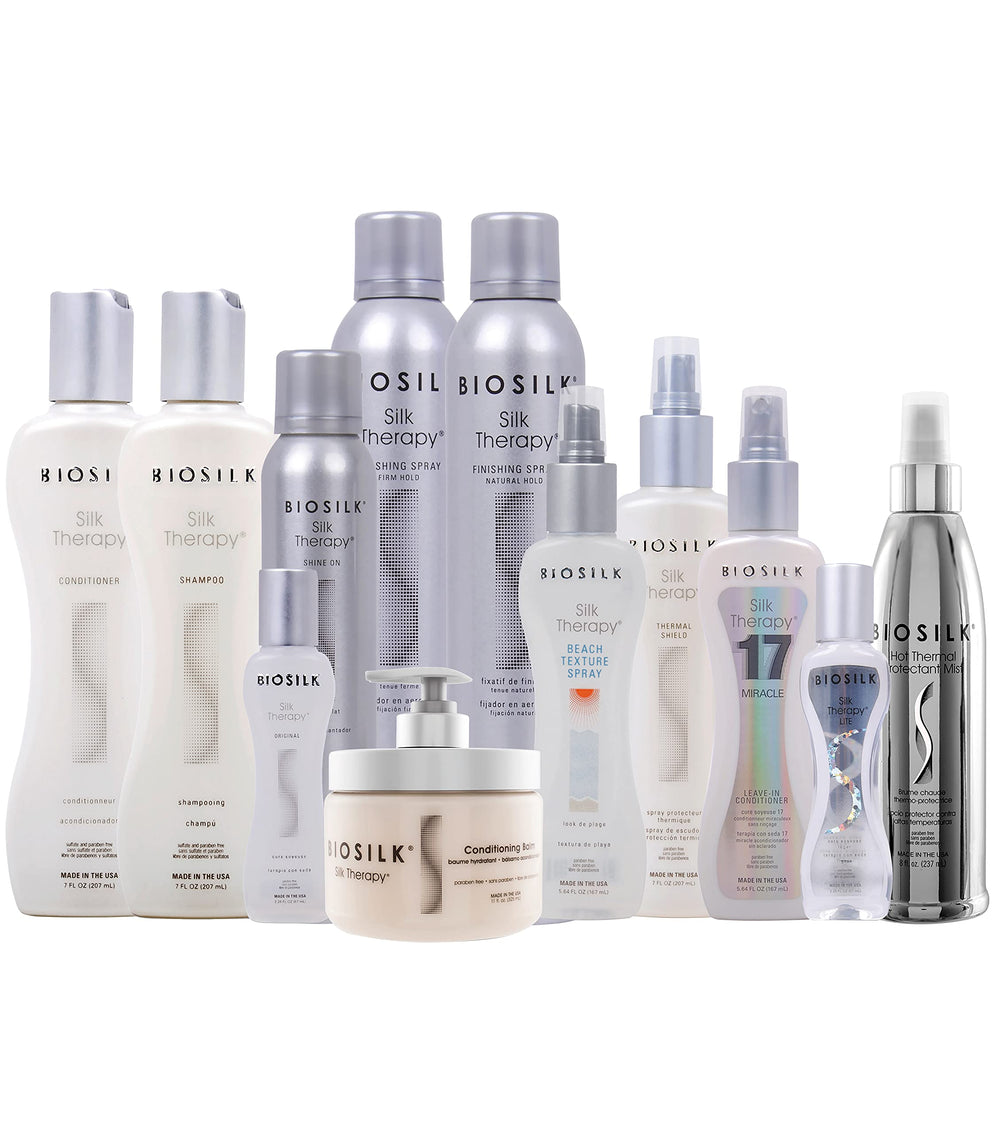 BioSilk Silk Therapy Original hair after application with natural shine