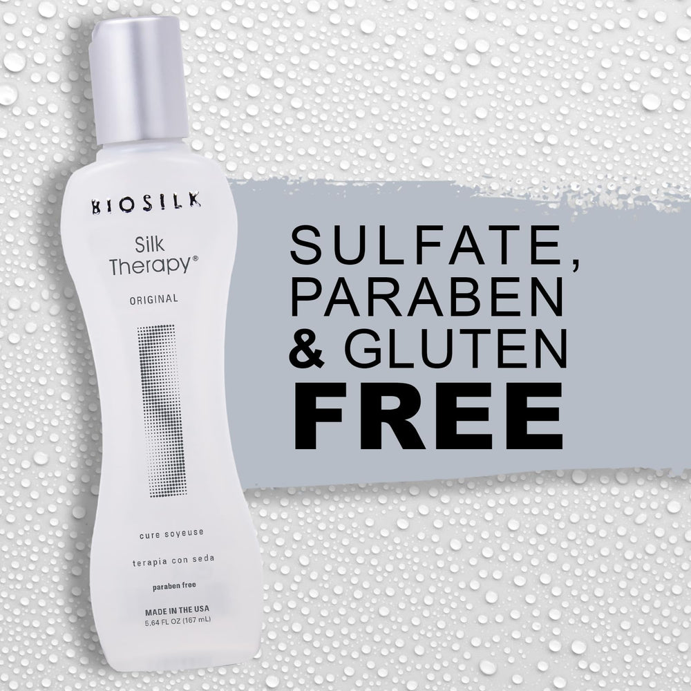 BioSilk Silk Therapy Original packaging display communicates premium, sulfate-free benefits