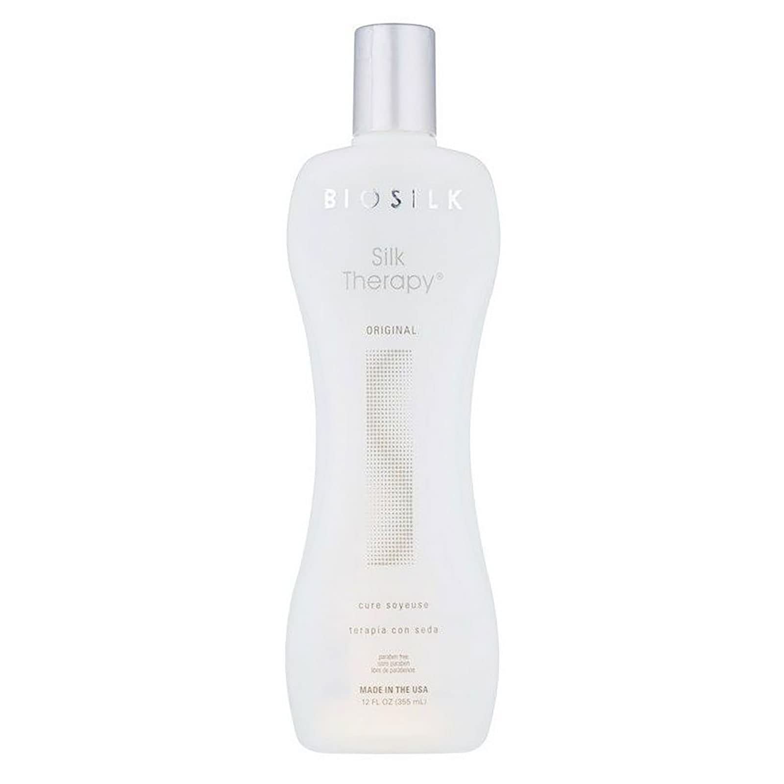 BioSilk Silk Therapy Serum Original bottle provides silky, frizz-control styling for all hair types
