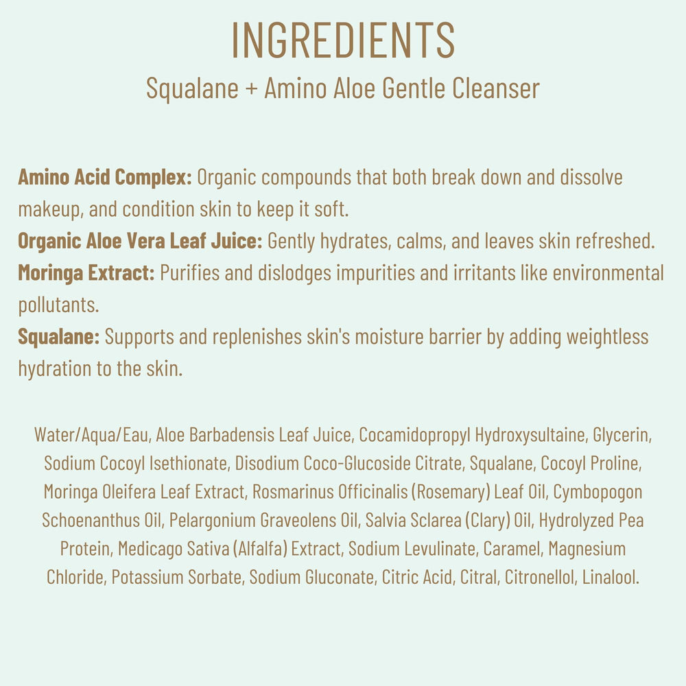 BIOSSANCE All skin types cleanser on different skin tones suggests versatile daily use.
