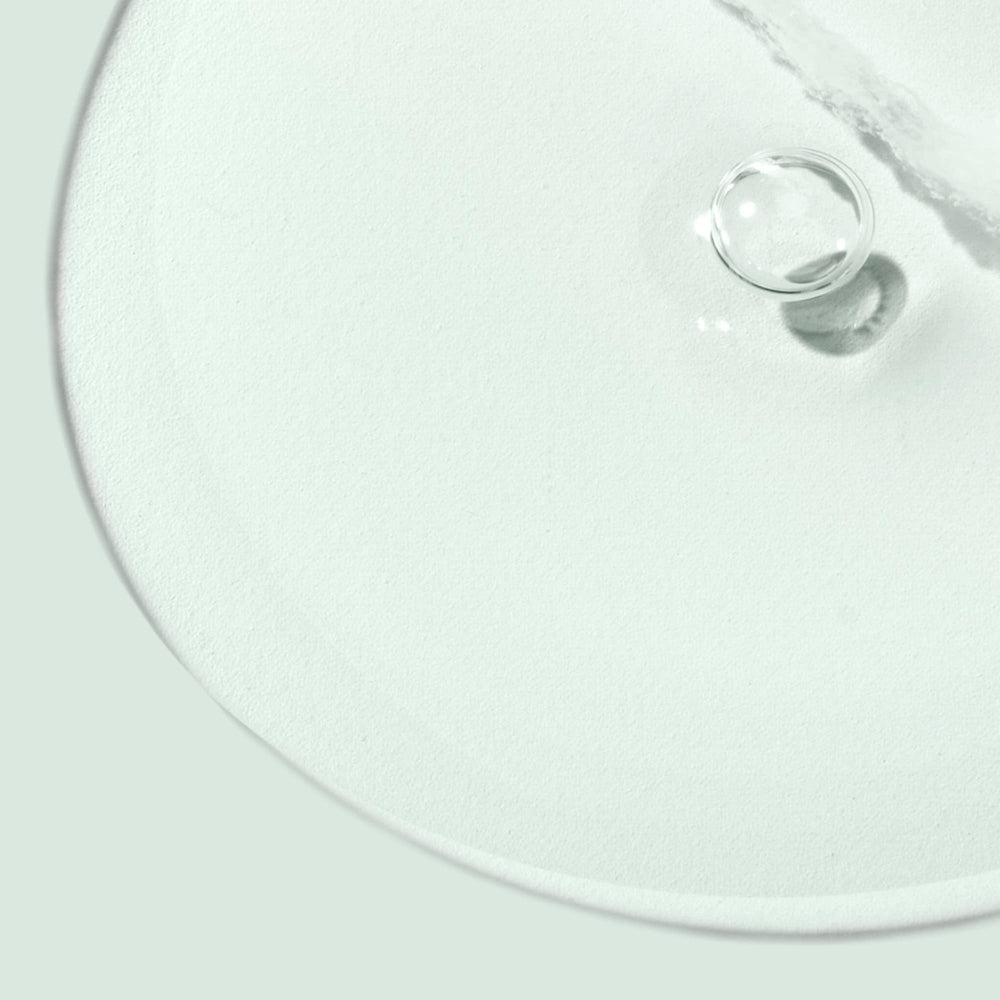 Biossance daily routine application image emphasizing clean rinse and fresh glow.