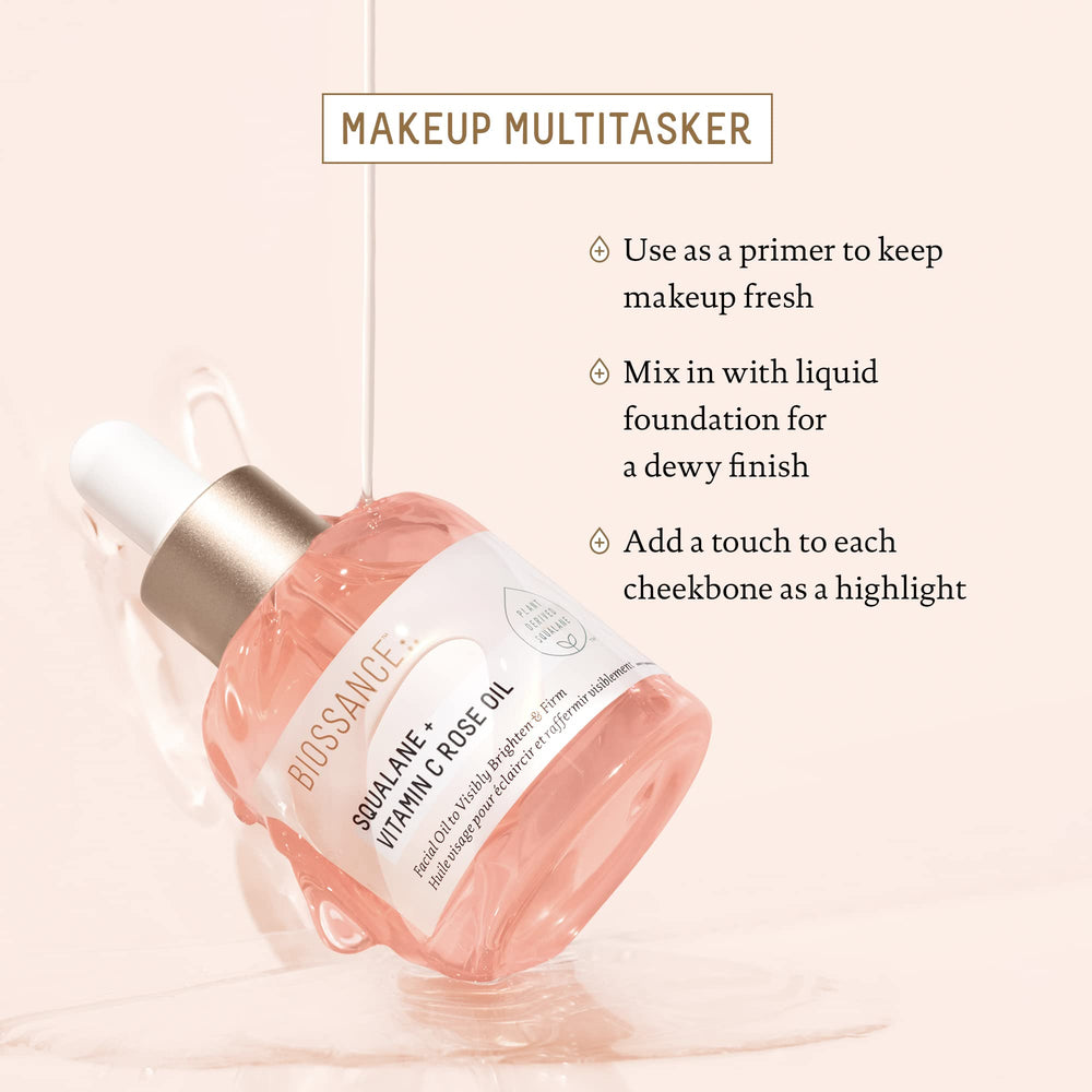 BIOSSANCE Face application drops on hand illustrate quick absorption