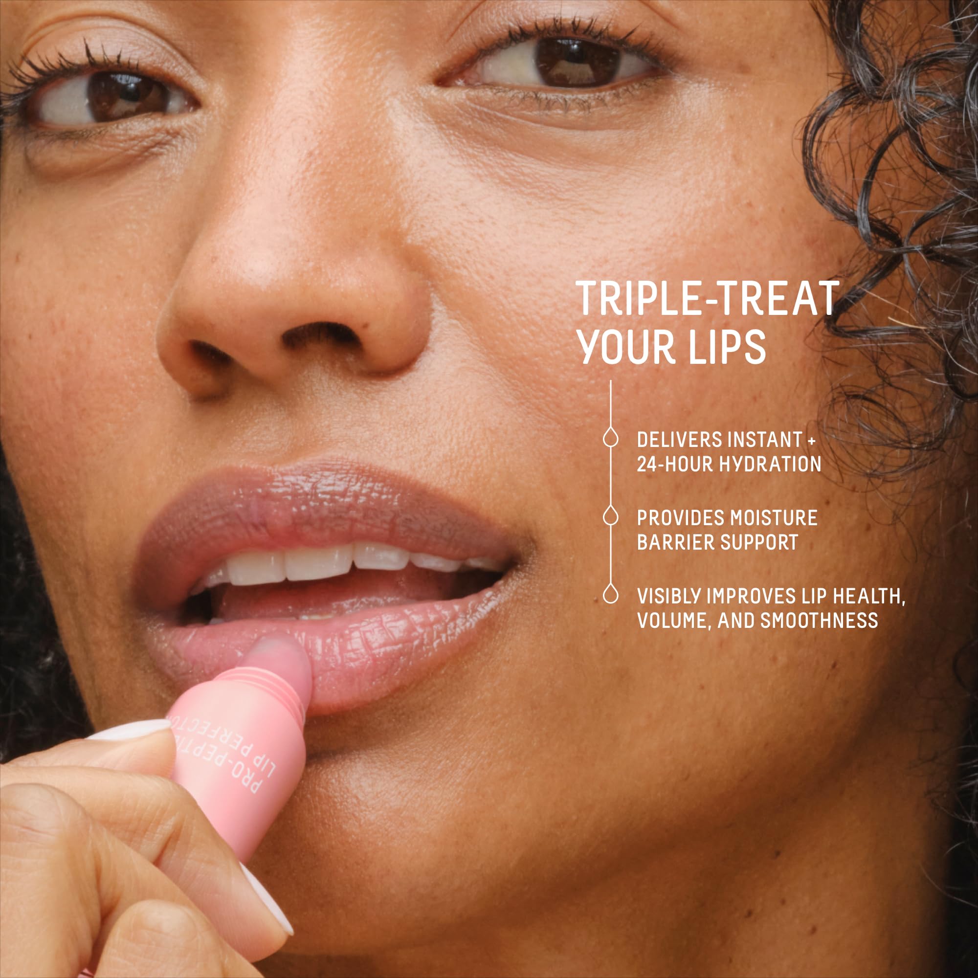 Biossance Lip Perfector pro-peptides for plump-looking lips