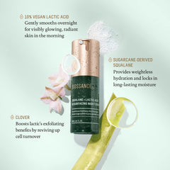BIOSSANCE night routine steps showcasing simple, soothing evening skincare ritual