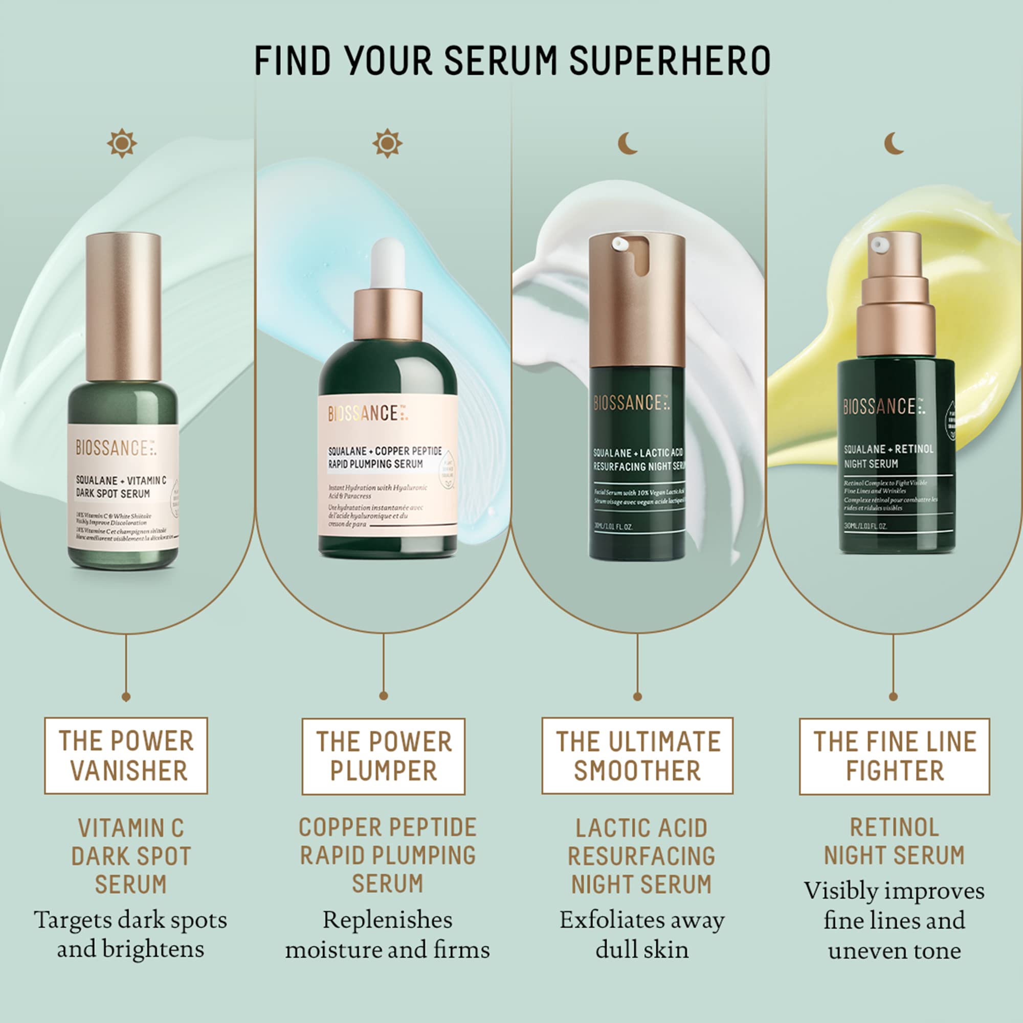 BIOSSANCE serum-texture-lightweight-hydration close-up showing weightless hydration