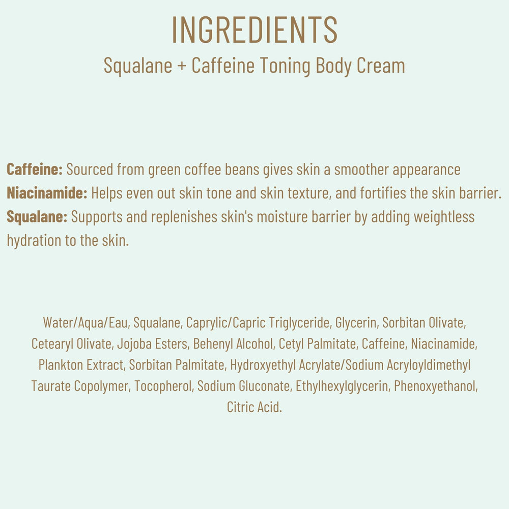Biossance Squalane + Caffeine Toning texture detail shows nourishing cream.