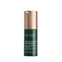BIOSSANCE Squalane + Lactic Acid serum bottle for nightly exfoliation and hydration