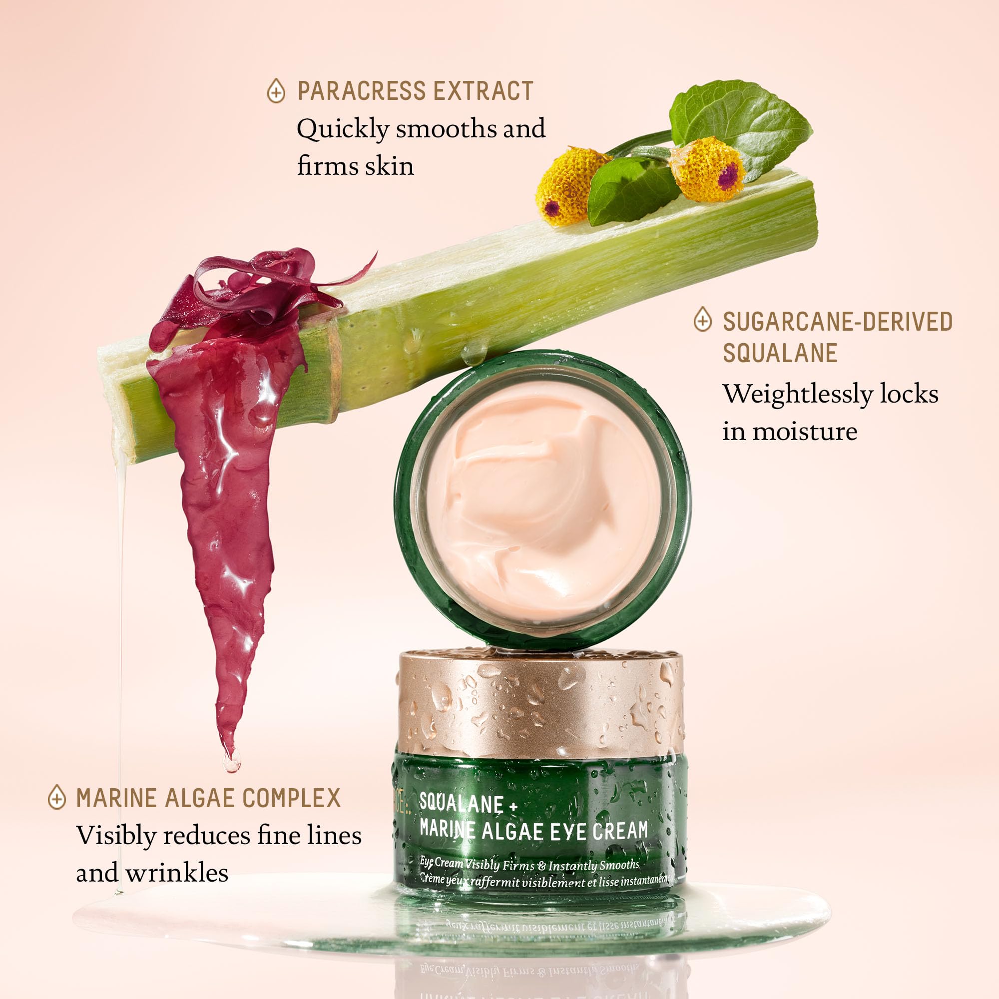 BIOSSANCE with paracress extract lift-like effect near the eye area