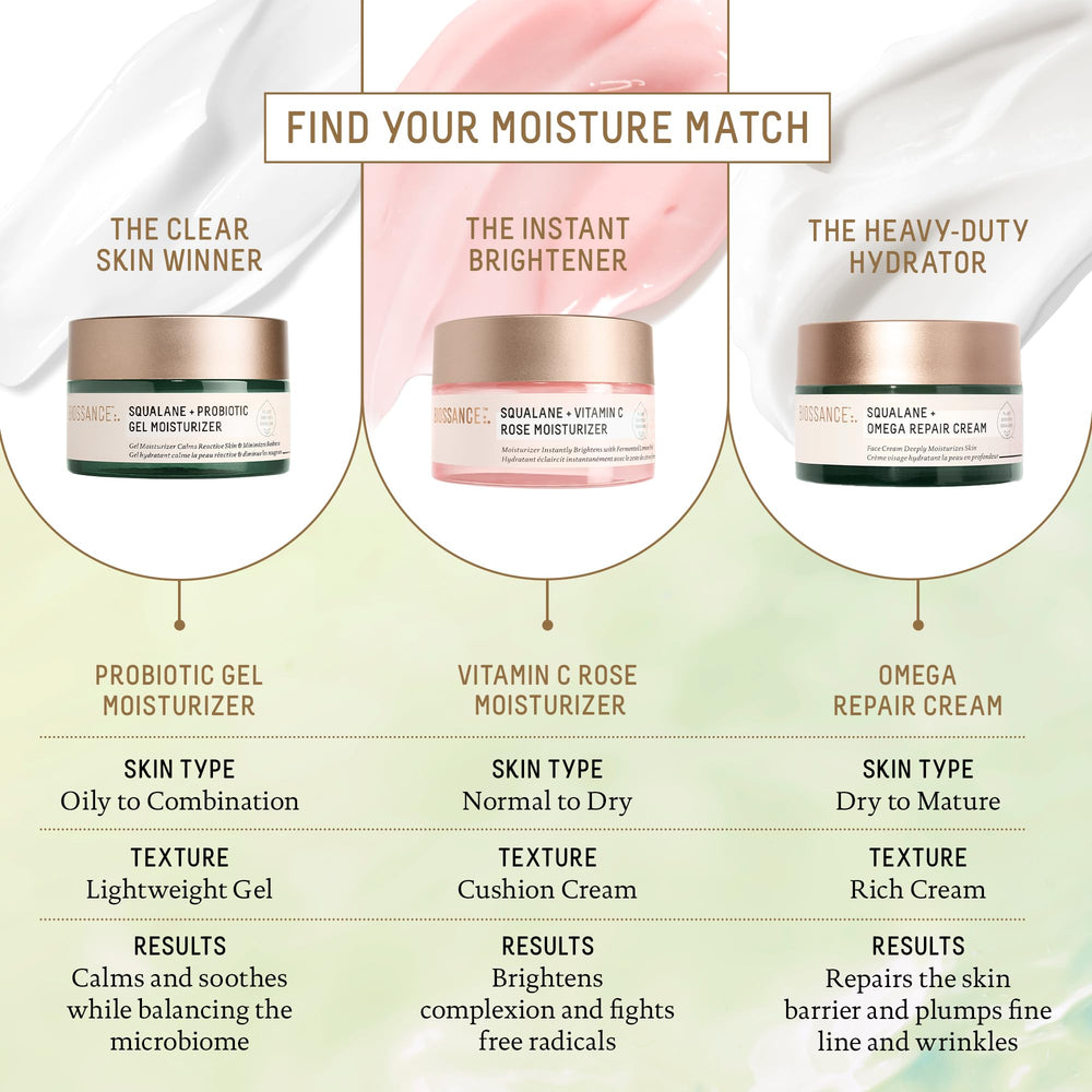 BIOSSANCE swatch on skin illustrating pore-minimizing and balanced shine control.