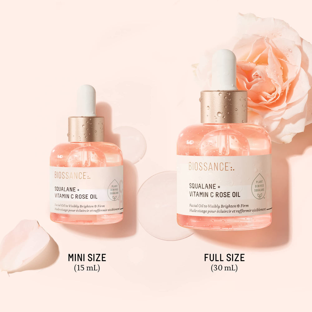 BIOSSANCE oil texture—light, fast-absorbing hydration for makeup prep.