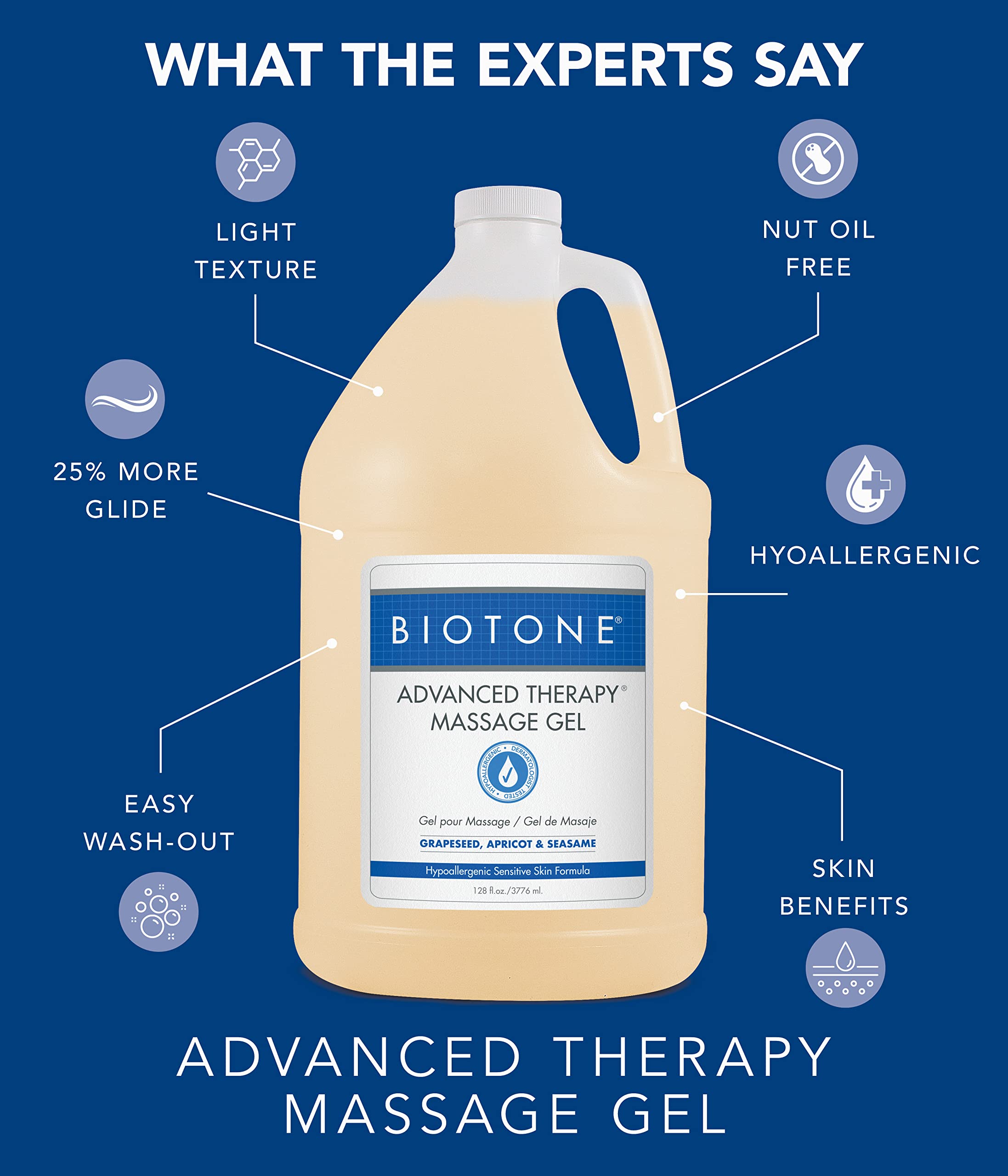 Biotone Advanced Therapy Massage Gel is cruelty-free and USA-made.