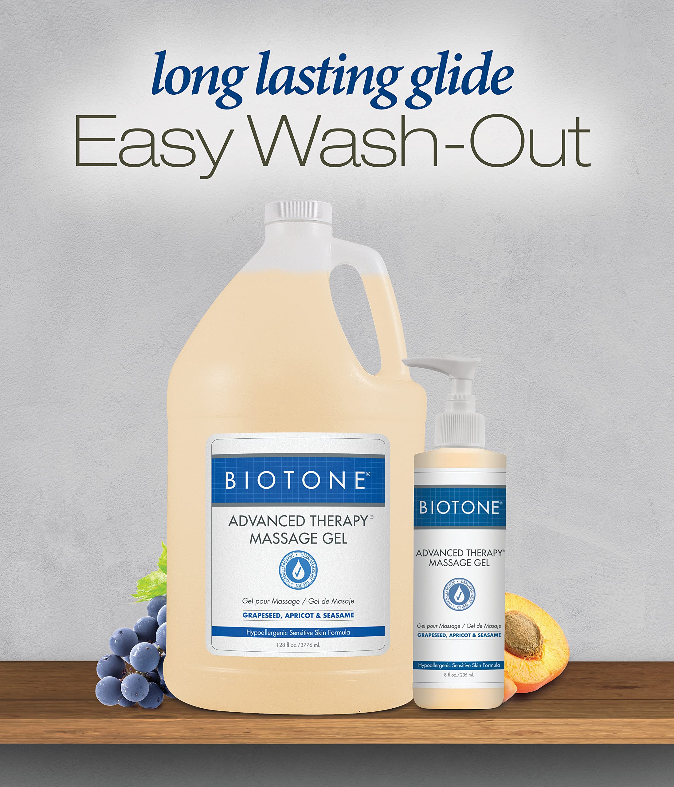 Biotone gel's rich texture boosts workability and reduces reapplication during sessions.