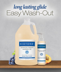 Biotone gel's rich texture boosts workability and reduces reapplication during sessions.