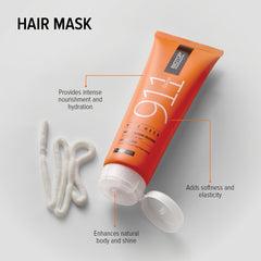 Biotop Professional 911 Quinoa Hair Mask jar closeup shows rich, creamy texture for dry hair.