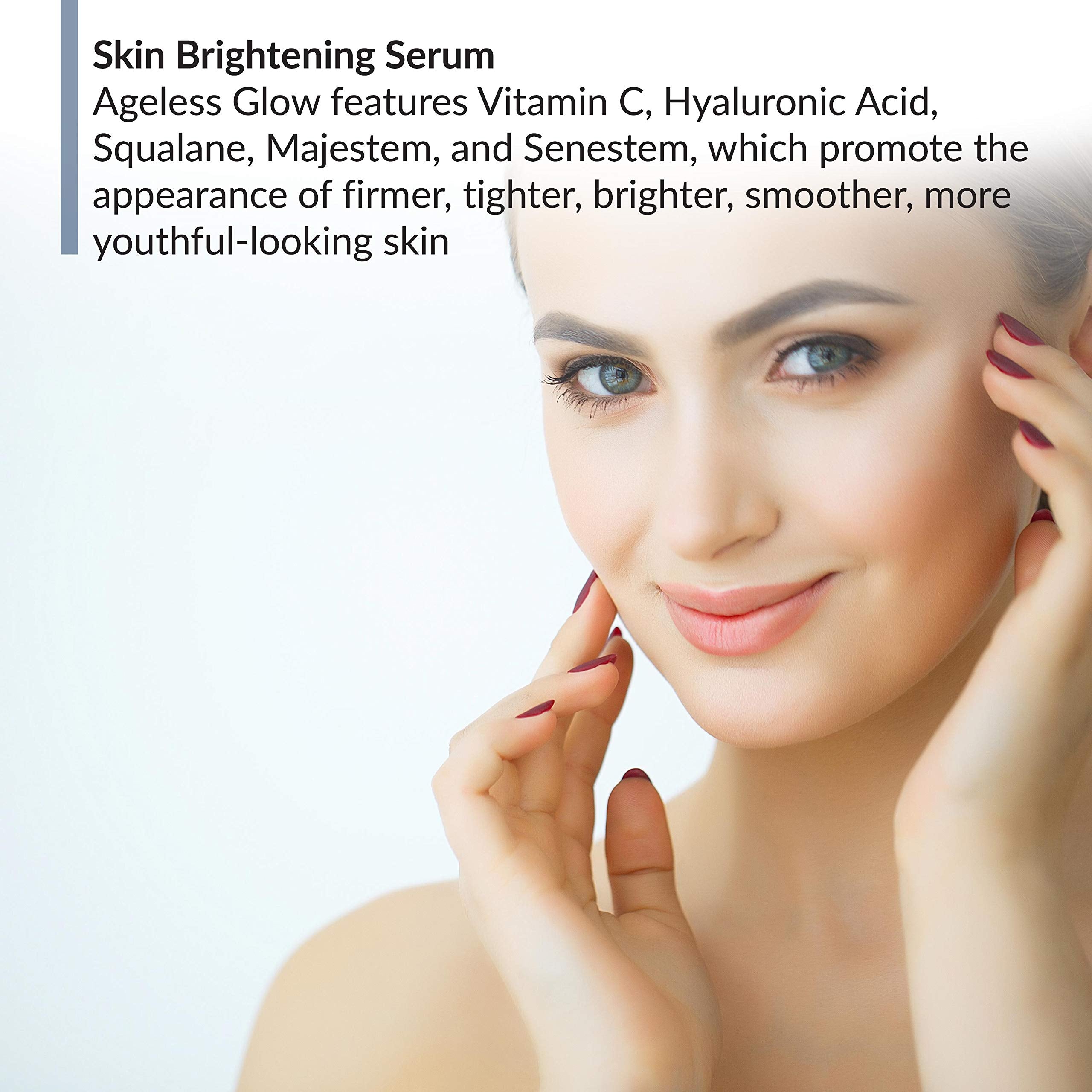 BioTrust Ageless Glow packaging emphasizes cruelty-free, plant-based skincare.