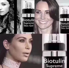 Biotulin Supreme Skin Gel applied on clean skin for quick absorption.