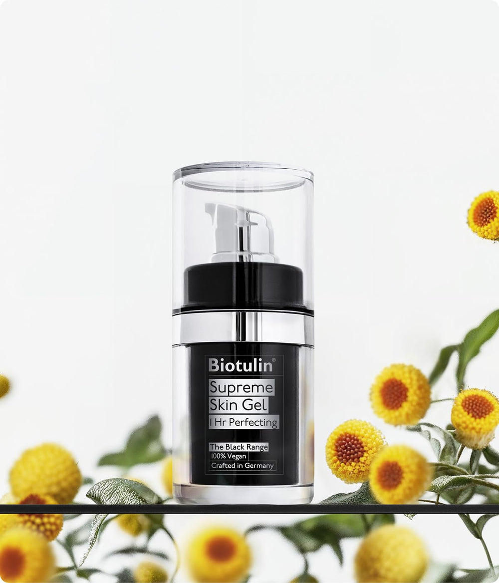Biotulin Supreme Skin Gel dispensing action for precise application.