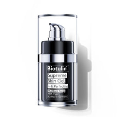Biotulin Supreme Skin Gel packaging ready for travel hydration.